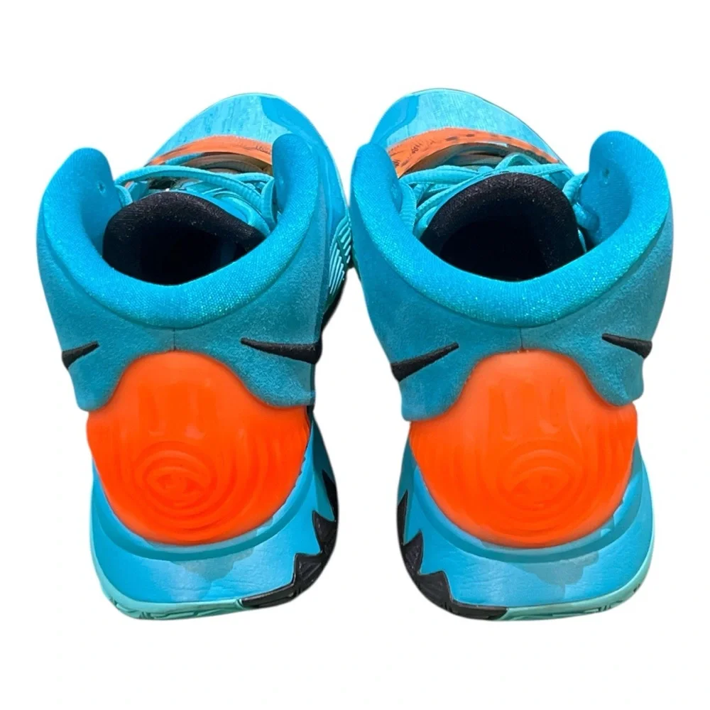 Nike Kyrie 6 Oracle Aqua Teal and Orange High-Top Sneakers